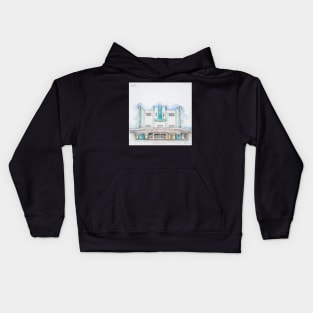 I Love Art Deco Sketch Kids Hoodie